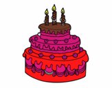 Desenho Torta de Aniversário pintado por pp1836