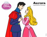 Desenho A Bela Adormecida - Príncipe Felipe e Aurora pintado por IrisXvr