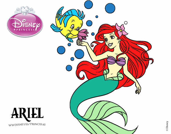 A Pequena Sereia - Ariel e Flounder