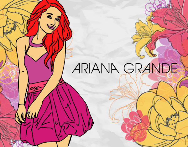 Desenho Ariana Grande pintado por Juju22
