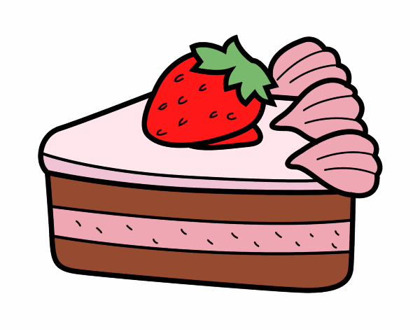 Desenho de Bolo de morango pintado e colorido por Usuário não registrado o  dia 02 de Maio do 2015