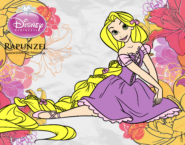 Desenho Entrelaçados - Rapunzel pintado por IrisXvr