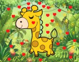 Desenho Girafa vaidosa pintado por laissstm