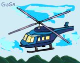 Desenho Helicoptero 3 pintado por amauri