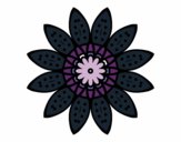 Desenho Mandala flores com pétalas pintado por annycopque
