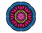 Desenho Mandala mosaico pintado por annycopque