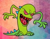 Desenho Monstro malicioso pintado por arthuez