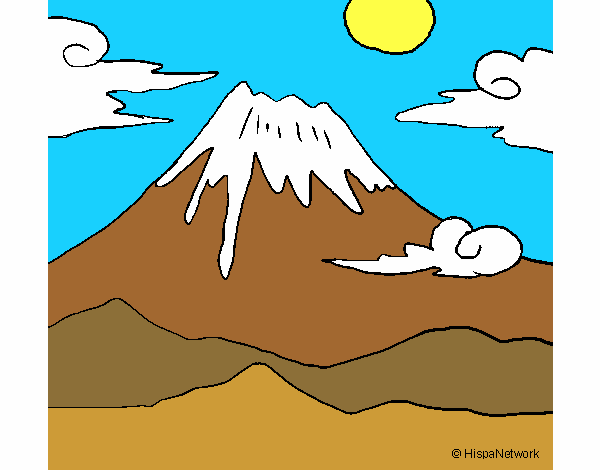 Desenho Monte Fuji pintado por daniel12