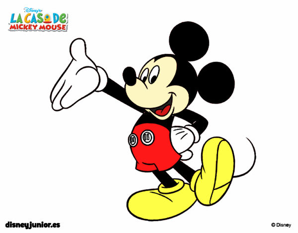 Desenho Rato Mickey pintado por Carlamotta