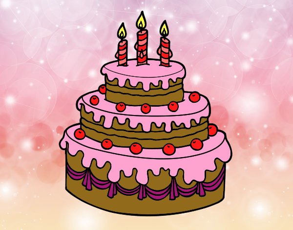 Desenho Torta de Aniversário pintado por S2Assilene