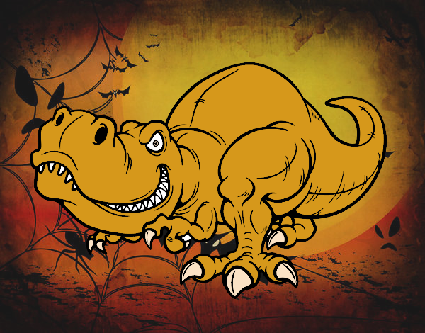 Desenho Tyrannosaurus Rex pintado por arthuez