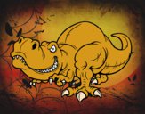 Desenho Tyrannosaurus Rex pintado por arthuez