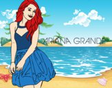 Desenho Ariana Grande pintado por missmirim