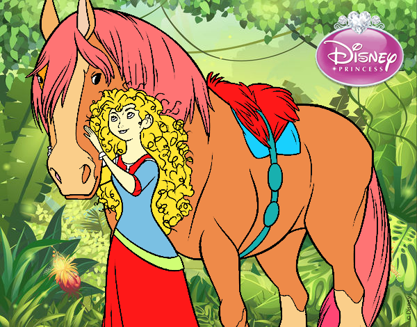Brave - Merida e seu cavalo