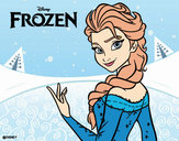 Desenho Elsa de Frozen pintado por smmag