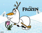 Desenho Frozen Olaf pintado por Carlamotta