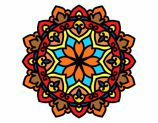 Desenho Mandala celta pintado por carlaperei