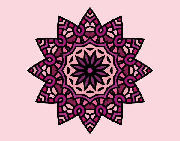 Mandala estrela floral