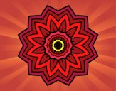 Desenho Mandala flores de girassol pintado por carlaperei