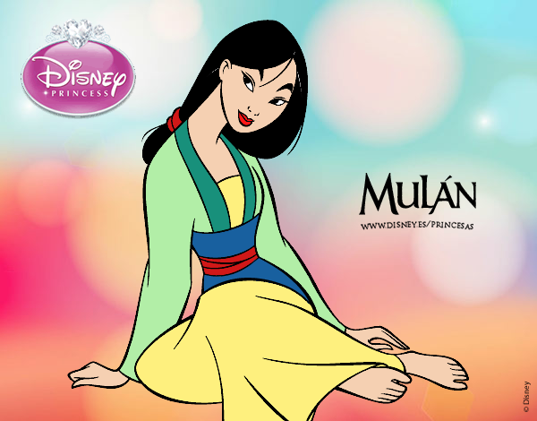 Desenho Mulan pintado por IrisXvr