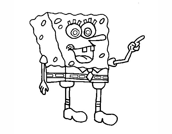 Desenho SpongeBob 5 pintado por Carlamotta