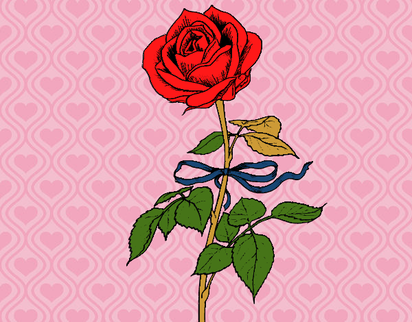 Desenho Uma rosa pintado por missmirim