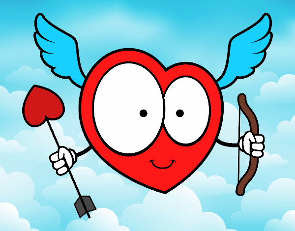 Desenho Coração Cupido pintado por AndriellyR
