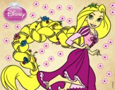 Desenho Entrelaçados - Rapunzel e sua trança pintado por NatyGomes