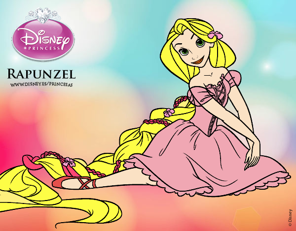Desenho Entrelaçados - Rapunzel pintado por sonhadora