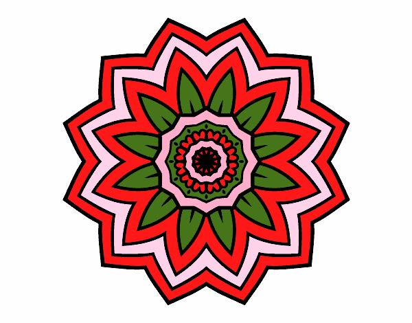 Desenho Mandala flores de girassol pintado por divana
