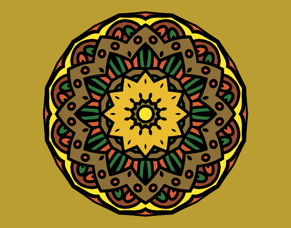 Desenho Mandala modernista pintado por TESOURAO