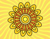 Desenho Mandala solar pintado por jehangelis