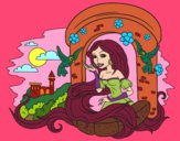 Desenho Princesa Rapunzel pintado por missmirim