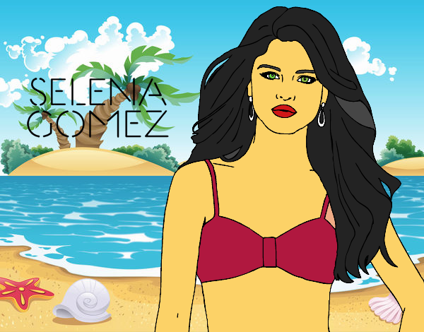 Desenho Selena Gomez pintado por miguelalfo