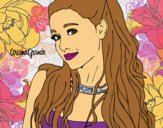 Desenho Ariana Grande com coleira pintado por Missim