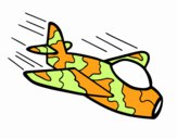 Desenho Avião da camuflagem pintado por davipe
