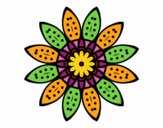 Desenho Mandala flores com pétalas pintado por Marilene2 