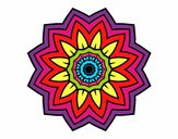 Desenho Mandala flores de girassol pintado por cyntia