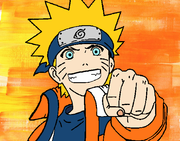 Desenho de Naruto alegre pintado e colorido por Usuário não registrado o  dia 07 de Abril do 2020