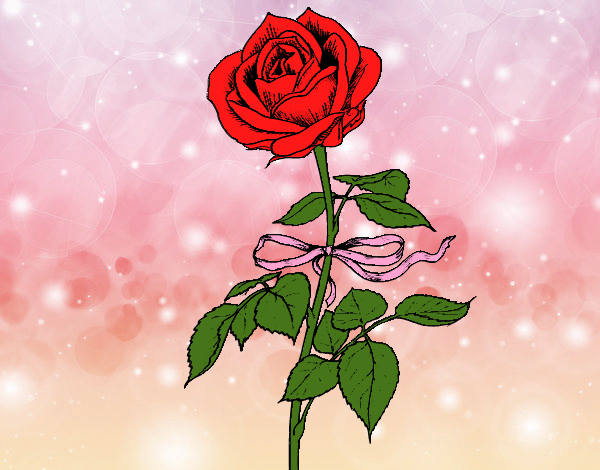 Desenho Uma rosa pintado por Luann