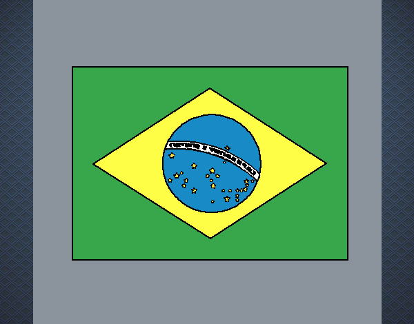 Desenho Brasil pintado por pollyy