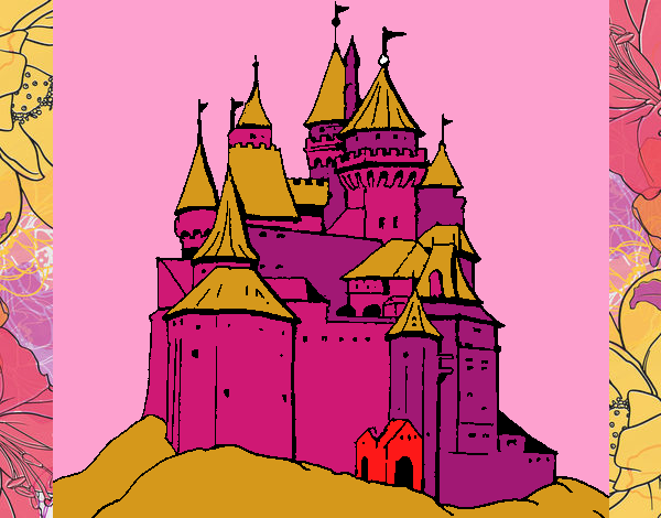 Desenho Castelo medieval pintado por Danielli22