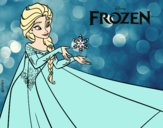 Desenho Frozen Elsa pintado por Fofurinha