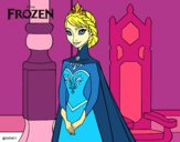 Desenho Frozen Rainha Elsa pintado por lhayzlla