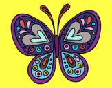 Desenho Mandala borboleta pintado por Telmapab