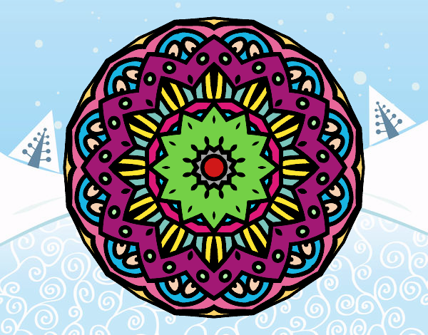 Desenho Mandala modernista pintado por AmaliaLait