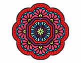 Desenho Mandala mosaico modernista pintado por GiRomani