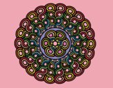 Desenho Mandala trançada pintado por Telmapab