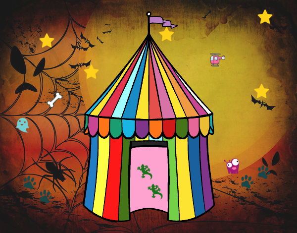 Desenho Tenda de circo pintado por GERBRASA