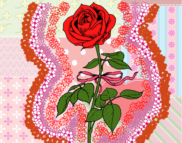 Desenho Uma rosa pintado por Fofurinha